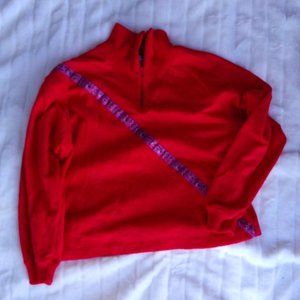 Red Blast Blues petite sweater